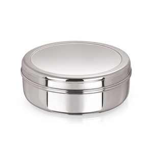 22G Plain Cover Masala Dabba - Stainless Steel Spice Box