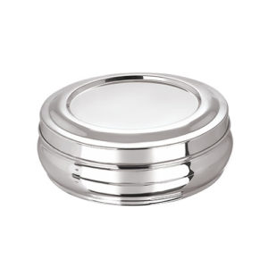 Orange Masala Dabba - Stainless Steel Spice Box